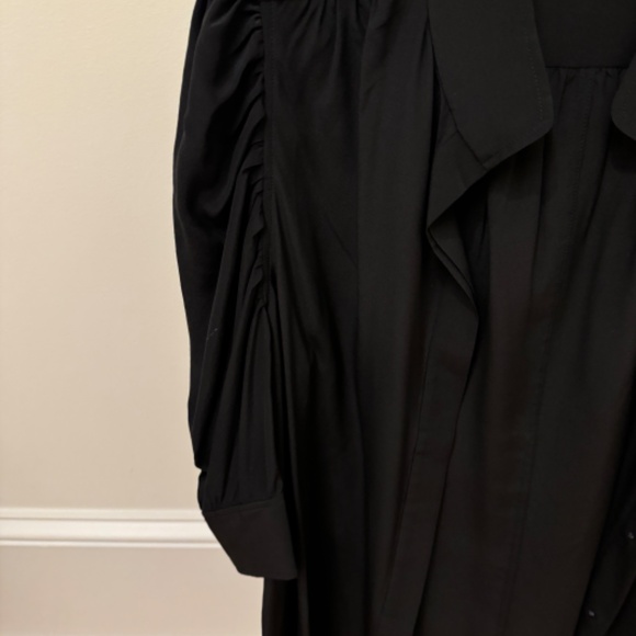 Frame Gillian silk collared puff sleeve blouse - Picture 3 of 6